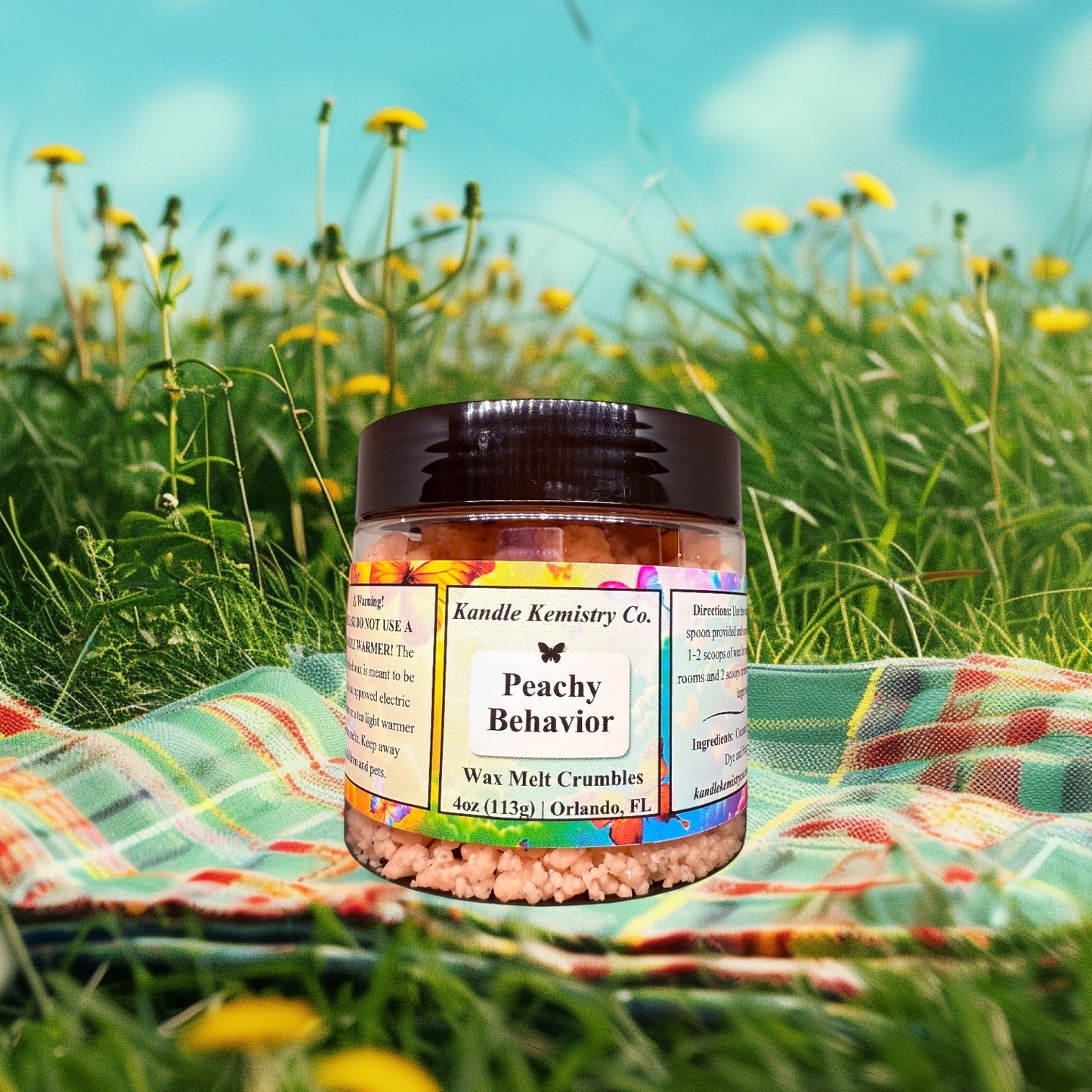 Peachy Behavior Wax Melt Crumbles - Kandle Kemistry Co.