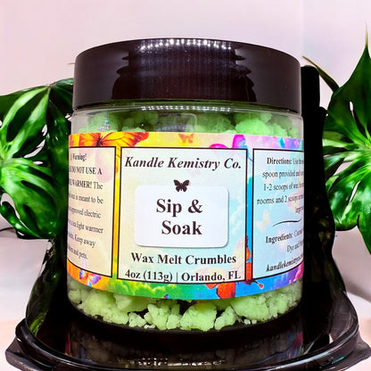 Sip & Soak Wax Melt Crumbles - Kandle Kemistry Co.