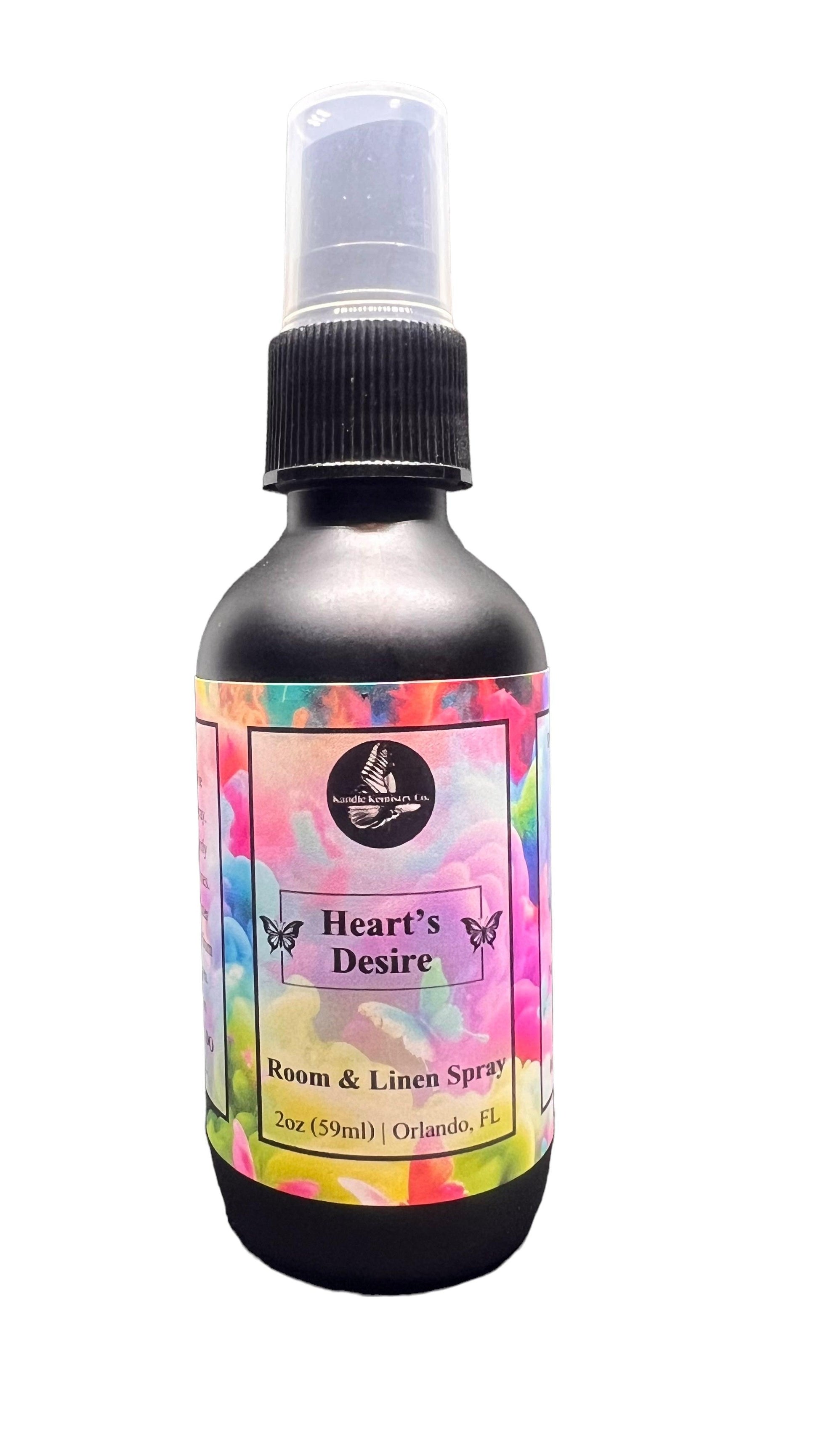 Heart's Desire Room & Linen Spray - Kandle Kemistry Co.